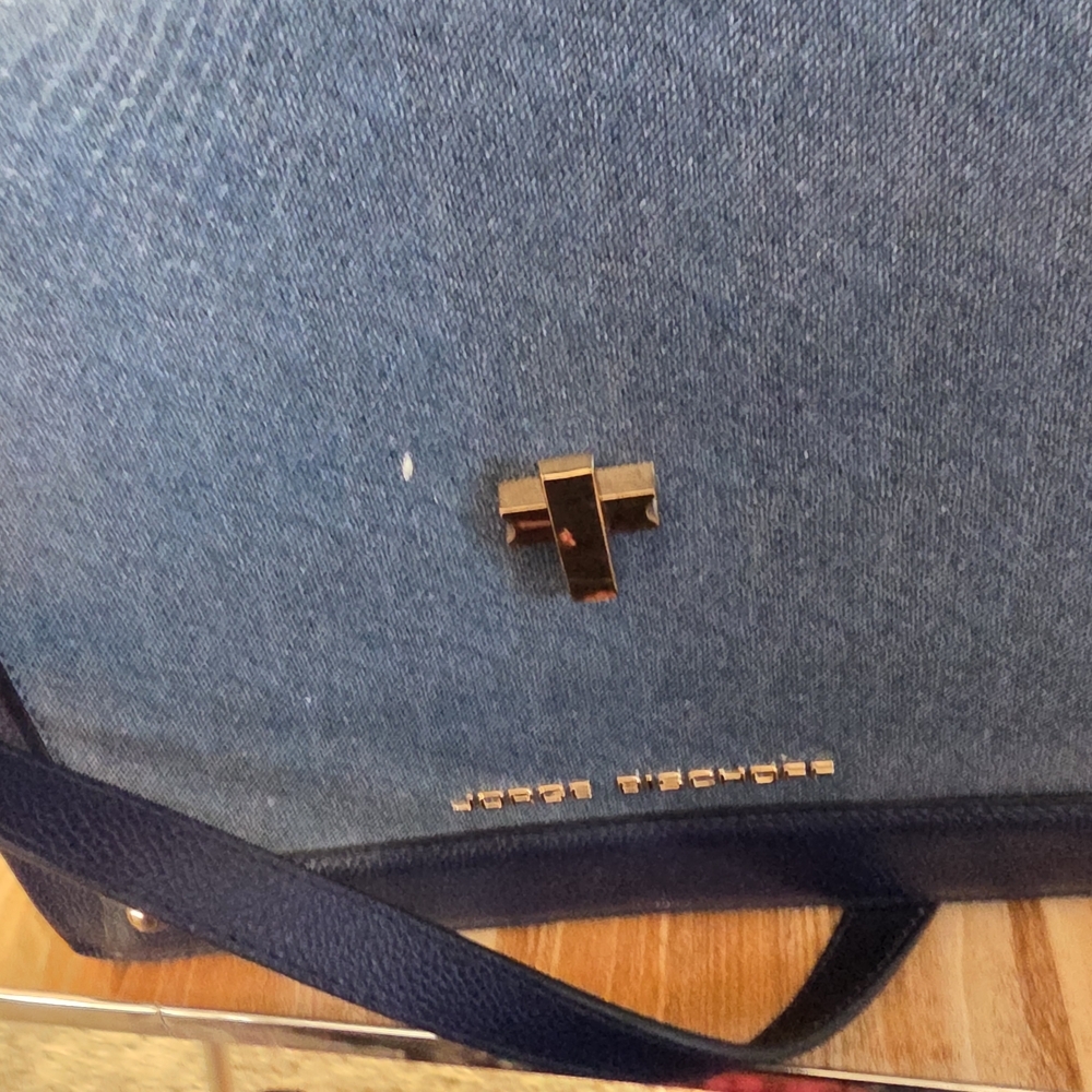 Jorge Bischoff Denim Blue Women's Shoulder Bag - Picture 9 of 13
